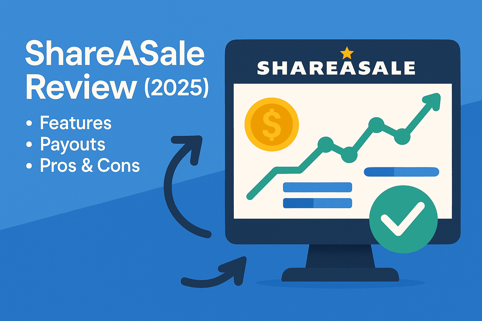 Flow diagram of click to conversion to payout inside an affiliate network ShareASale 